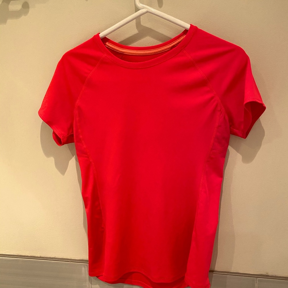 Bright pink exercise top